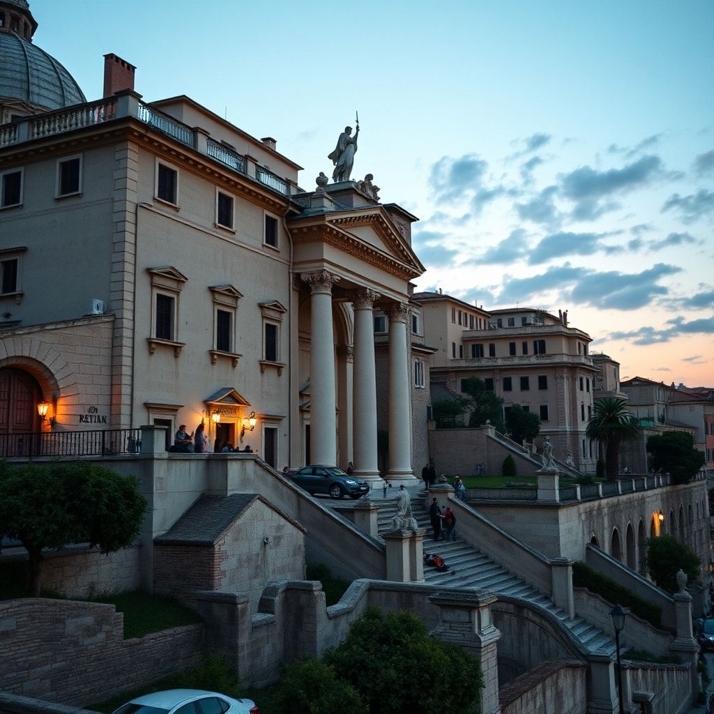 Postres tradicionales italianos como tiramisú y cannoli en una mesa de mármol